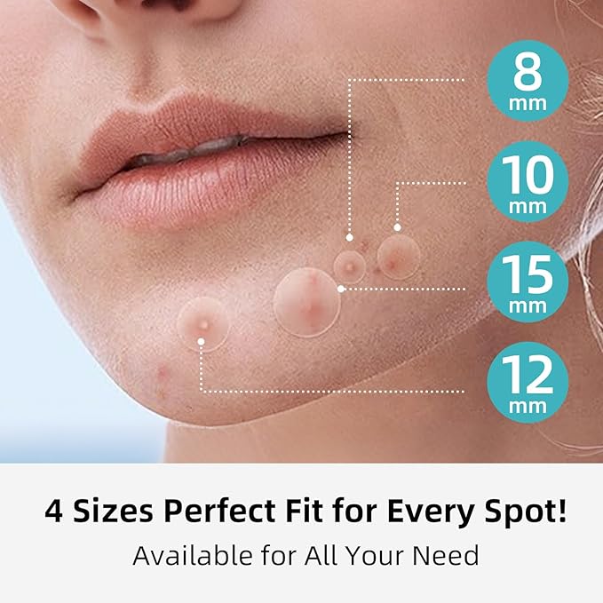 520 count Invisible pimple patches,Hydrocolloid,Tea Tree Oil,Acne Patches Zit Patches For Face,Clear Acne Dots For All Skin Type