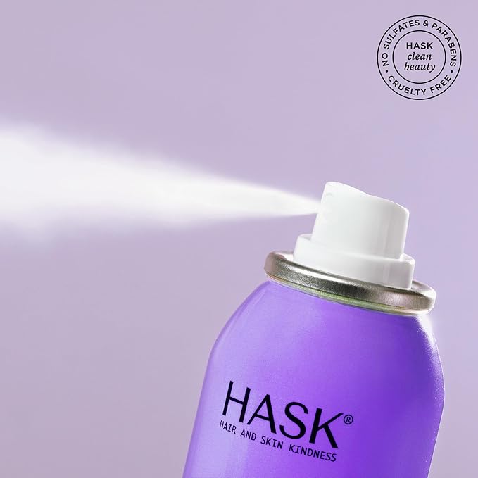 HASK Biotin Boost Thickening Dry Shampoo – Absorbs Oil, Adds Volume & Lift, Strengthens Strands, No Sulfates or Parabens, Cruelty-Free – 8.1oz