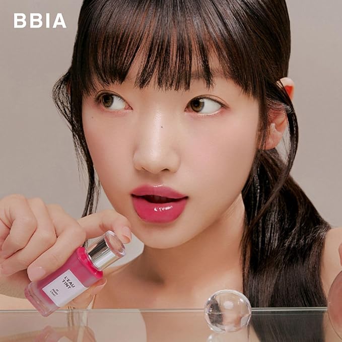 BBIA L’EAU Tint – Glossy & Glow Lip Stain Watery Lip Tint Non-Sticky High Shine Finish Long-lasting Moisturizing Lightweight Natural Daily Use Vegan Korean Makeup (07 PEACH L'EAU)
