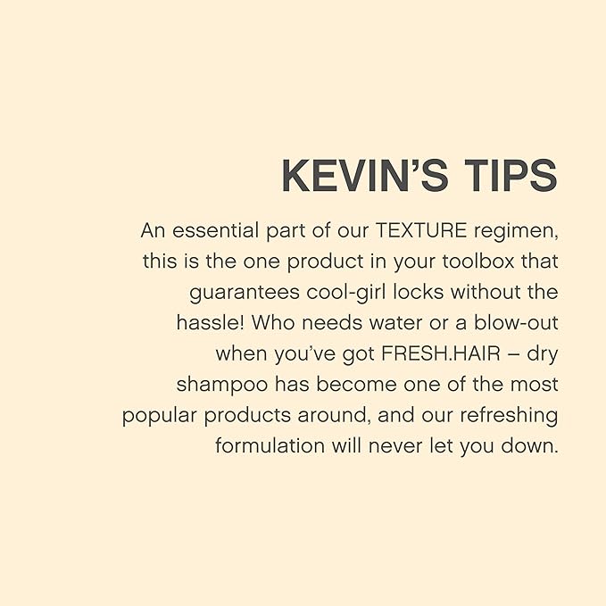 KEVIN.MURPHY FRESH.HAIR - Dry Shampoo Spray - For All Hair Types - Fresh - Sulphate-Free - Hair Care - 250 mL / 8.4 fl oz (Pack of 2)