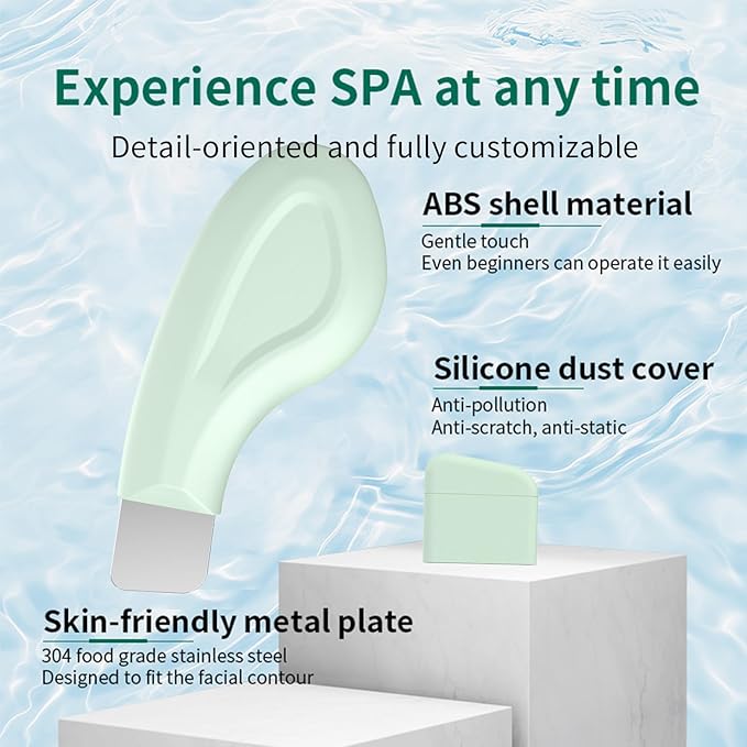 Vangines Silicone Nose Blackhead Remover/Face Spatula for Deep Cleaning Black Head Removal.Mild and Safe Skin Scrubber for Remove Facial and Nose Ehead（Green）