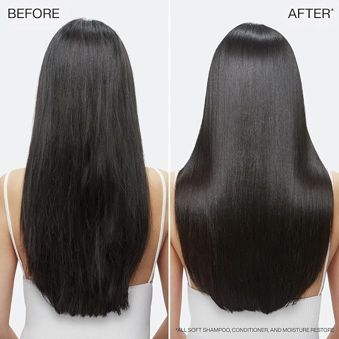 Redken All Soft Shampoo - Moisturizes & Hydrates Dry, Brittle Hair, Gently Cleanses and Softens, With Argan Oil, Safe For Color-Treated Hair, 1.7 Fl Oz