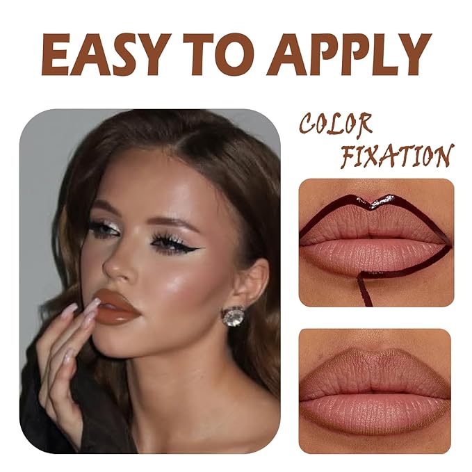 TALINZEN lip stain peel off,beauty-waterproof,transfer-proof and smudge-proof,makeup for all occasions,perfect for everyone (#01,0.12floz/3.5ml e)