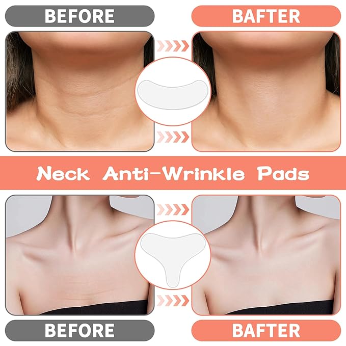 KODASNY Neck Wrinkle Patches, Anti Wrinkle Silicone Patches，Reusable Chest Firming and Tightening Facial Masks, Collagen Neck Fine Line Pads for Women Reduce Fine Wrinkles, Moisturizing & Firming-11