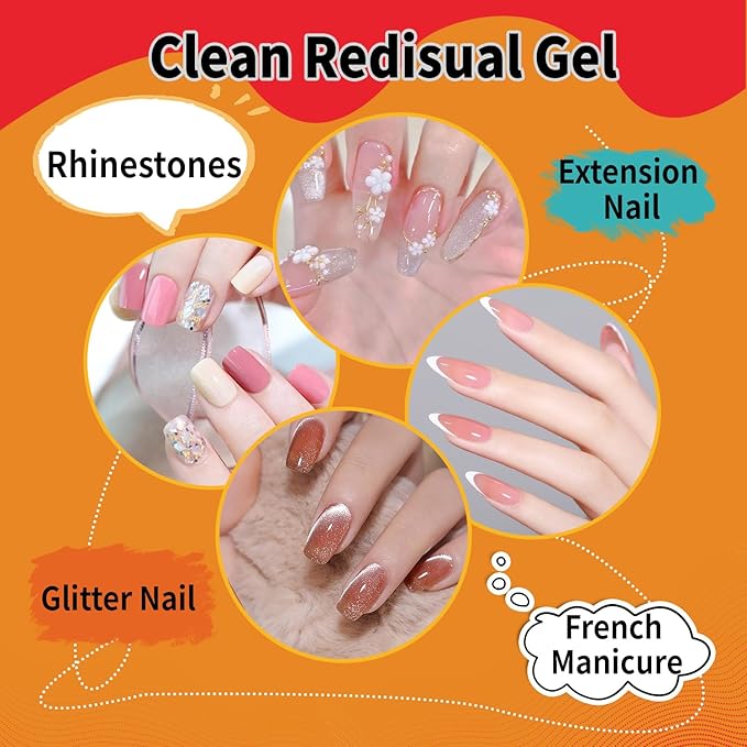 BEVINAS Nail Brush Cleaner & Restorer Nail Brush Clean Solution Quickly Clean Nail Brushes Gel Nail Brush Cleaner Kit with Glass Cup Nail Cleaning pads for DIY Salon at Home 4 Fl.Oz