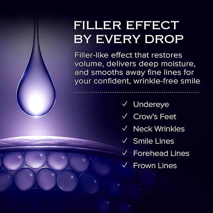 Volume Up Time Block Serum | Anti-Aging 5% Volufiline + 40% Beta Glucan | Plumps Wrinkles by Stimulating Fat Cell Production | Undereye, Forehead, Frown Lines&Neck Wrinkles | 30ml / 3pcs