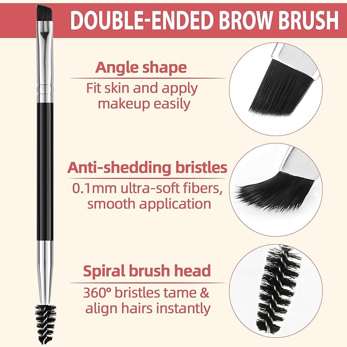 Eyebrow Pencil Kit, with Microblading Eyebrow Pen, Eyebrow Gel, Eyeliner, Eyebrow Brush, Eyebrow Pencils for Women, Waterproof, Smudge Proof, Long Lasting Makeup Formula - Taupe