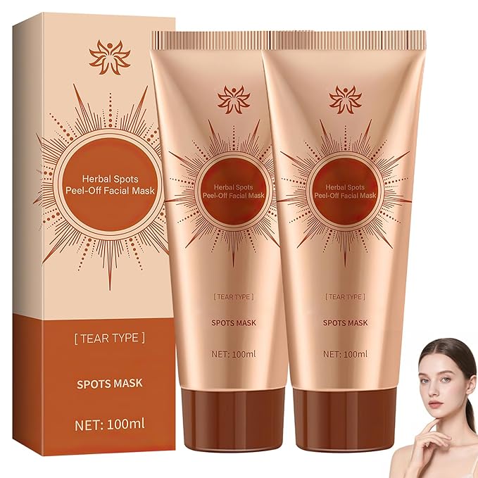 Parowu Herbal Spots Peel-Off Facial Mask,Online Spot Peel off Mask,Spot Removing Face Mask,Advanced Skin Cream,Natural Herbal Ingredients for All Skin Types(2PCS)