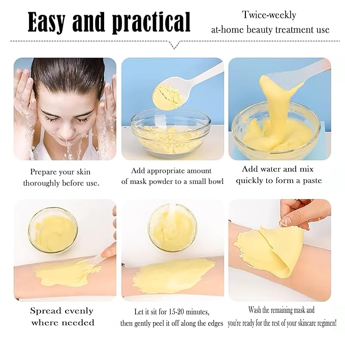 Jelly Mask for Facials Peel-Off Powder Hydrojelly Mask Peel Off Face Masks SkinCare Combination with Professional Skincare Spa Moisturizing & Hydrating 23 Fl Oz (Collagen)