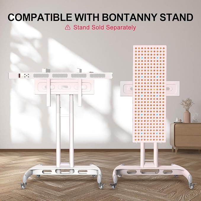 Red Light Therapy Full Body Panel, 480/630/660/810/830/850/1060nm 7 Wavelengths Blue Red Near Infrared Light Device with 300 Dual Chip Clinical Grade LEDs, Remote Control, Timer, BO-1500