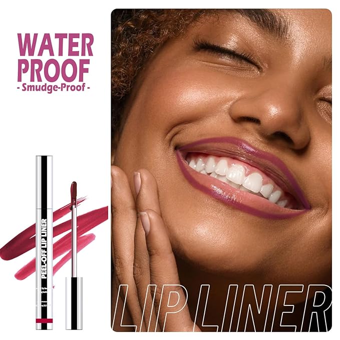 TALINZEN lip stain peel off,beauty-waterproof,transfer-proof and smudge-proof,makeup for all occasions,perfect for everyone (#06,0.12floz/3.5ml e)