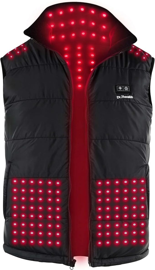 Red Light Therapy Vest for Body, Cordless Infrared Light for Pain Relief Skin Care Period Cramps Postpartum Recovery, Neck, Shoulder, Back & Abdomen Red Lights