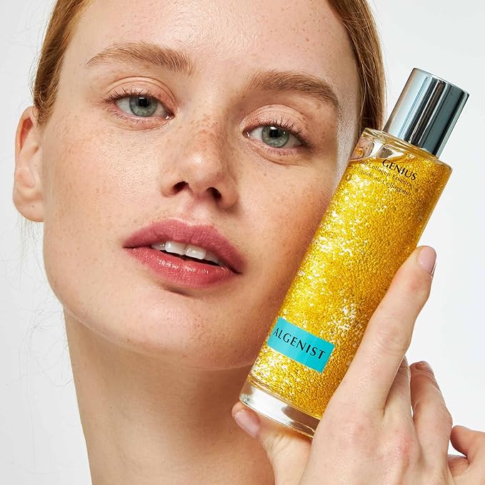 Algenist GENIUS Liquid Collagen Essence - Liquid Collagen Serum with Patented Alguronic Acid to Help Improve Skin Bounce, Elasticity & Radiance (3.4 oz)
