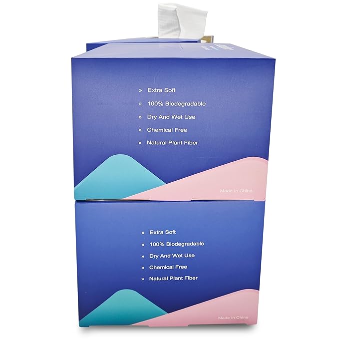 Atitifope Disposable Cloths For Face 200Count Travel Cleaning Cloths Clean Towels Makeup Remover Wipes (4Boxes)