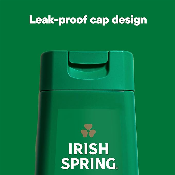 Irish Spring Saharan Dawn Moisturizing Body Wash for Men, 24 Hour Fresh, Face and Body Wash, Paraben Free, Cedar and Vetiver Scent, 20 fl oz Bottle (Pack of 4)