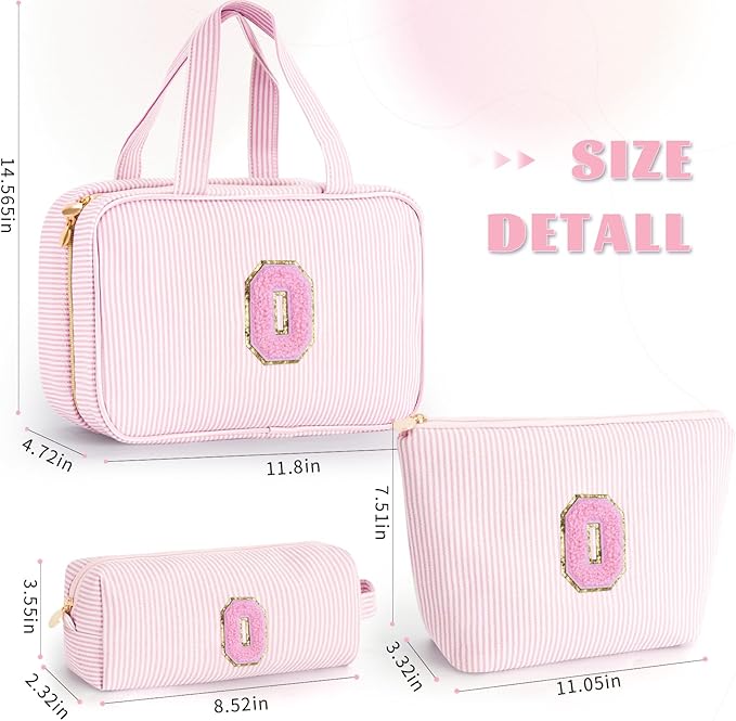 Mothers Day Gifts for Mom - Small Toiletry Makeup Bag Pouch for Sister Friend Female Her Mom | Birthday Gifts for Women Mom In Law | Makeup Bag Set Cosmetic Bag - Pink O