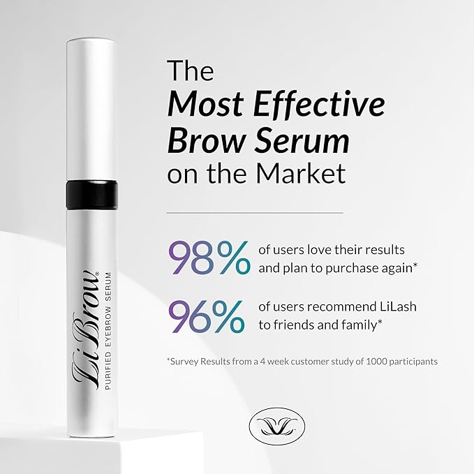 LiLash & LiBrow Best Sellers Set - Contains LiLash Purified Eye Serum & LiBrow Purified Eyebrow Serum, Natural Eyelash and Eyebrow Enhancement Serums