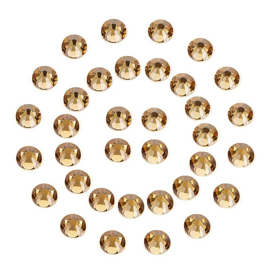 1440Pcs Topaz Crystal Rhinestones,Glass Flatback Rhinestones Gemstones for Nail Face Makeup Art Crafts Clothes Decoration -(SS16,4.0mm,Topaz)