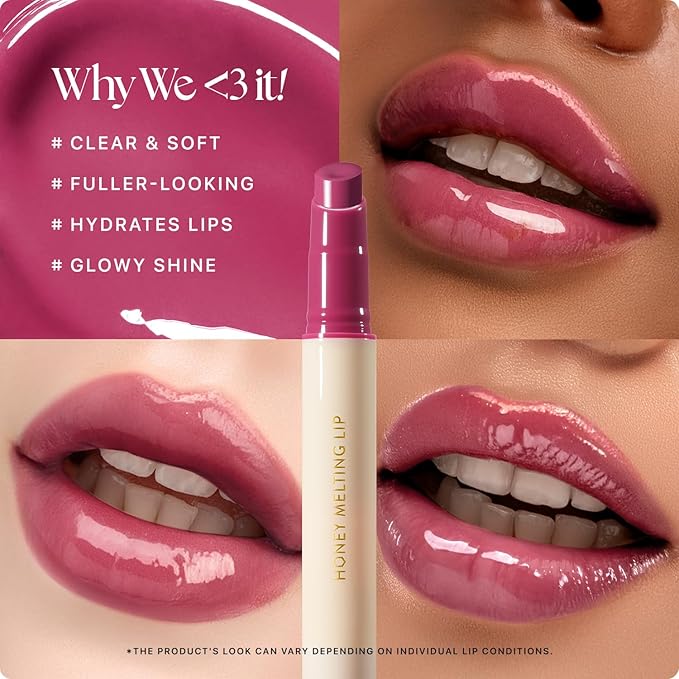 Nature Republic HONEY MELTING LIP (09 GRAPE) SOFT LIP STICK Hydrating Gloss, Moisturizing balms, Sheer tint, Shine & Nude, Glowy Finish, korean make up, Stocking Stuffers