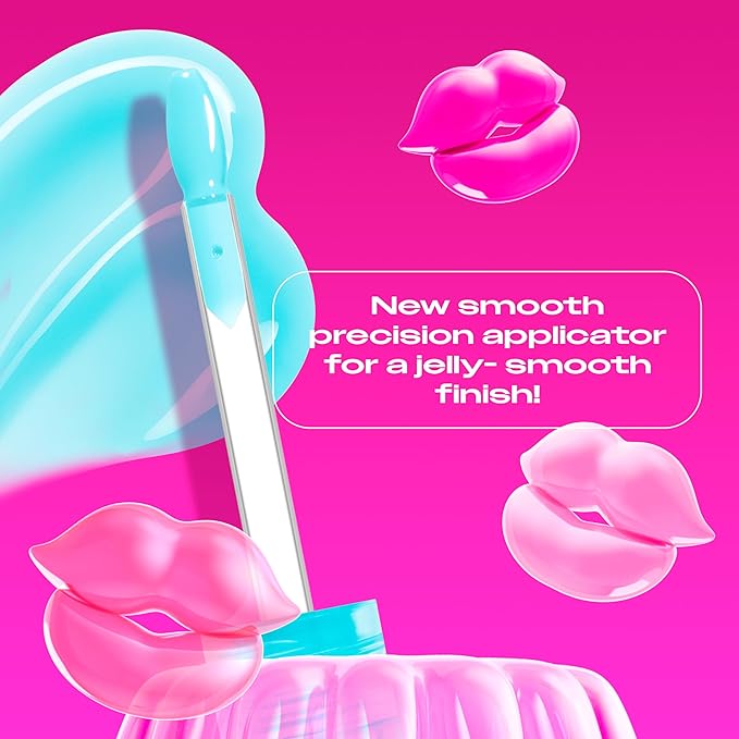 NYX PROFESSIONAL MAKEUP Jelly Job Lip Gloss, Lip Tint Gloss with Full-Bodied, Smoothing, and Hyper-Glossy Shine - Jelly Frost (Icy Blue)