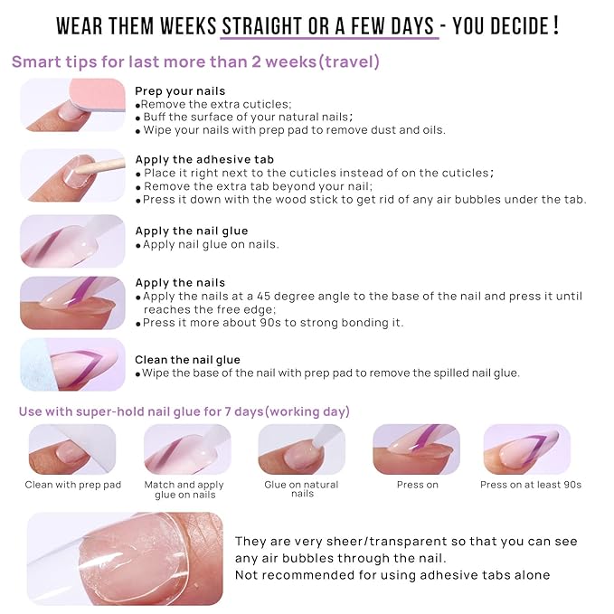 French Tip Press On Nails Almond - BTArtbox Hot Pink Short Stick On Nails for Women, Glue On Nails with Nail Glue in 16 Sizes - 32 Soft Gel Fake Nails Kit, Berry French