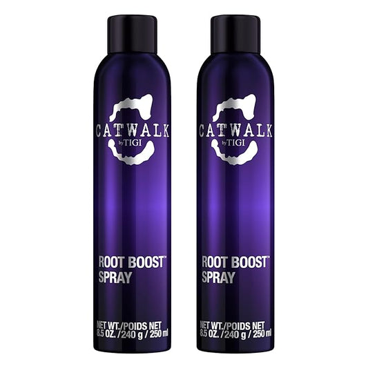 TIGI Catwalk Root Boost Spray Foam - Directional Mousse for All Hair Types - For Lift & Texture - For All Hair Types - Finish on Wet Hair & Blow Dry - Premium Hair Care Products - 8.5 oz (2 Pack)