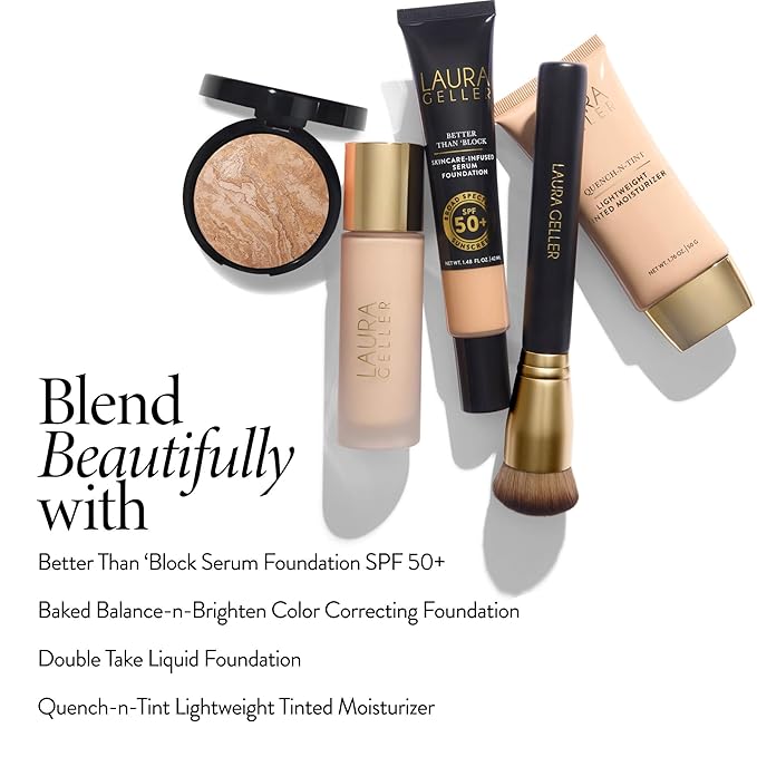 LAURA GELLER NEW YORK Cosmetic Professional Makeup Brushes - Cruelty-Free - 06 Full Coverage Foundation Blending Brush
