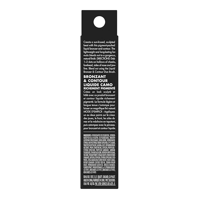 e.l.f. Camo Liquid Bronzer & Contour, Silky Highly Pigmented Formula, Creates a Long-Lasting Bronzed Glow & Natural Look, Vegan & Cruelty-Free, 11 Rich