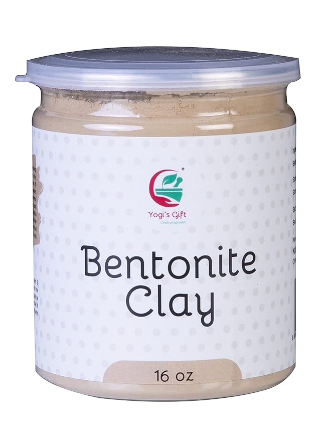 Bentonite Clay 1 LB for Facial Masks, Skin Care & DIY- By Yogi's Gift®