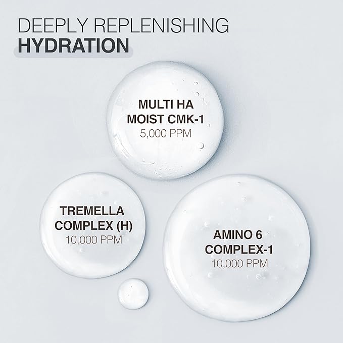 POESIA Hydro Hyaluronic Ampoule Serum – 3-Layer Hyaluronic Acid Complex for Deep Hydration | 48ml | Korean Glass Skin Glow | Clinically Proven +282% Moisture | Clean & Vegan Skincare