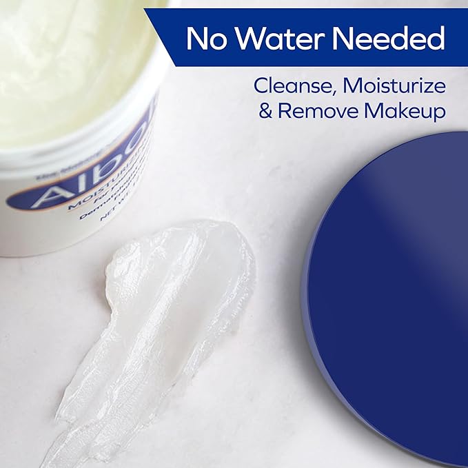 Albolene Moisturizing Cleanser & Makeup Remover Balm - Fragrance-Free Facial Cream for Cleansing & Hydration - Multi-Use Skincare for All Skin Types - No Harsh Chemicals - 12 oz