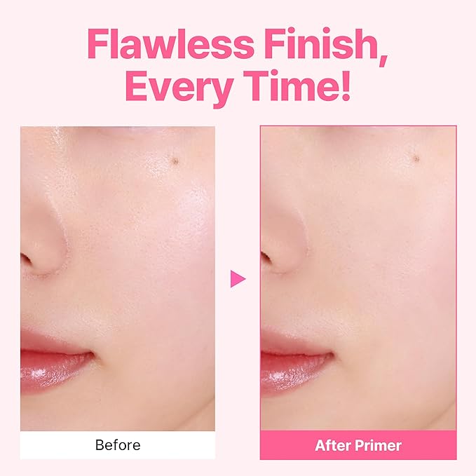 TOUCH IN SOL Icy Sherbet Primer 1.05 fl.oz. - Hydrating Primer Face Makeup for Dry or Oily Skin - Silk Pore and Wrinkle Minimizer - Silicone and Oil Free Gel Formula with Cooling Effect
