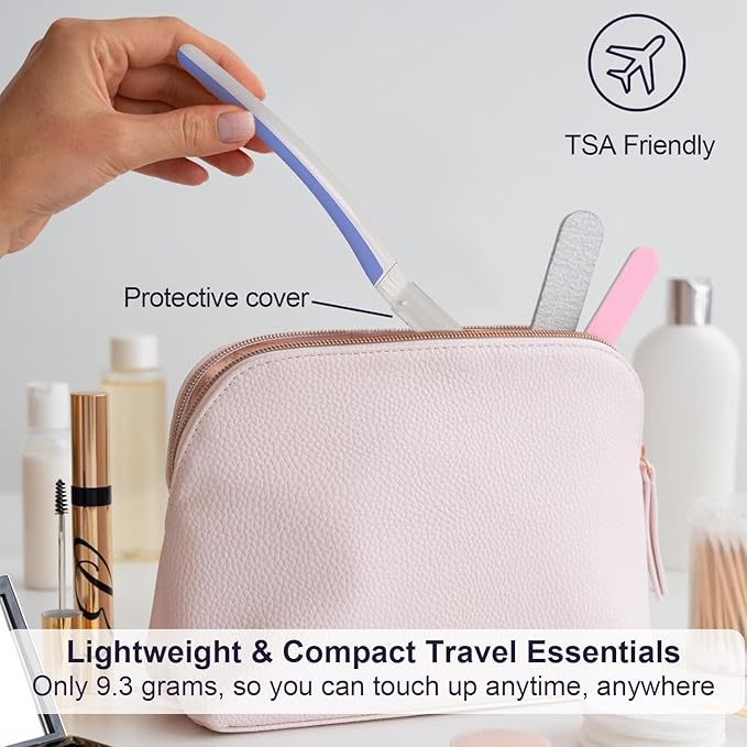 THURLADY Dermaplane Razor for Women Face, Eyebrow Razor, Face Razors for Women Dermaplaning, Peach Fuzz Remover, Gentle Exfoliation & Facial Hair Removal, Travel Essentials, (12 pcs, Aegean Frost)