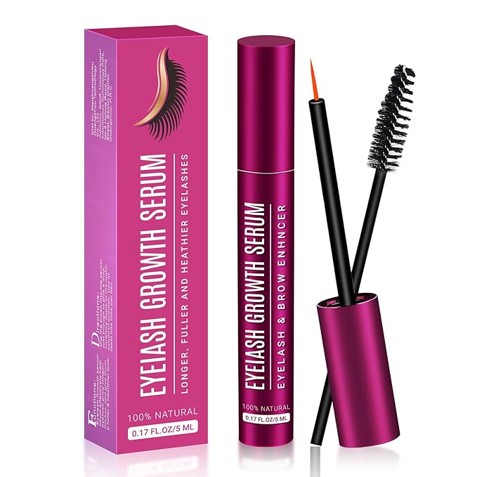 Eyelash Growth Serum, Lash Serum for Eyelash Growth & Enhancing, Advanced Formula for Natural Lashes or Lash Extensions & Brows (0.17 FL OZ, Count, 1)