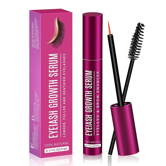 Eyelash Growth Serum, Lash Serum for Eyelash Growth & Enhancing, Advanced Formula for Natural Lashes or Lash Extensions & Brows (0.17 FL OZ, Count, 1)