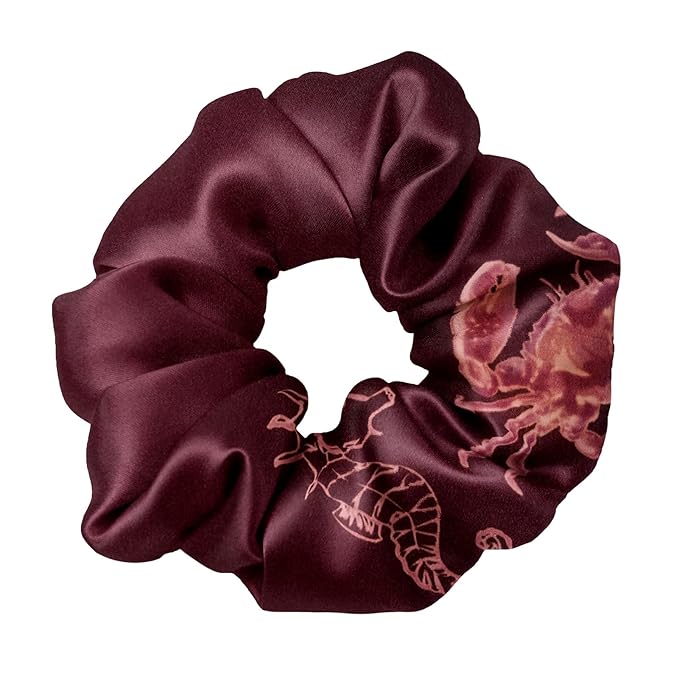 LILYSILK Silk Hair Scrunchies Ties for Frizz & Breakage Prevention 100% Mulberry No Damage Elastic Ponytail Holders, Cancer