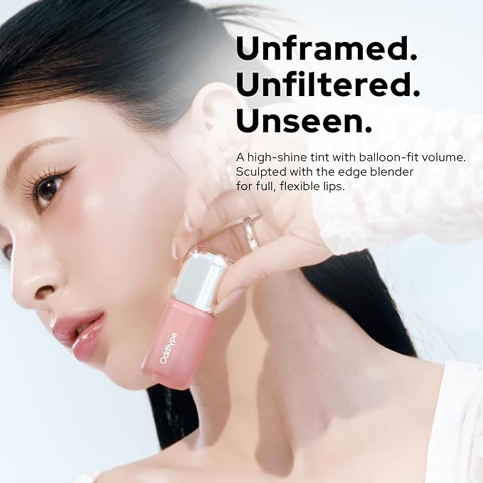 Unseen Balloon Tint, 9 Colors for All Skin Types. Buildable Color, Long Lasting Glossy Lip Stains, Lightweight Lip Gloss Make up, Holiday Stocking Stuffer (652 See-through, 0.11 oz)