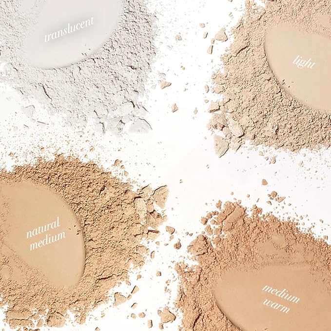 MCoBeauty - Miracle Flawless Pressed Powder - 3 Medium Warm Shade - Compact Setting Powder with Rose Flower Extract and Sweet Almond Oil - Helps Finish and Refine the Look of Makeup