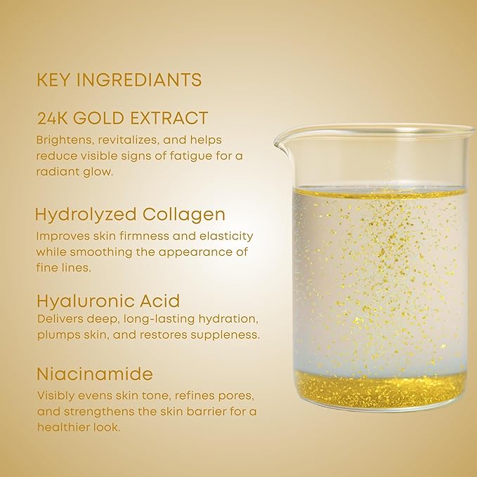 Lunair Gold & Collagen Hydrogel Eye Patch – Depuffing, Firming & Hydrating Under-Eye Treatment for Dark Circles & Fine Lines (60 Patches)