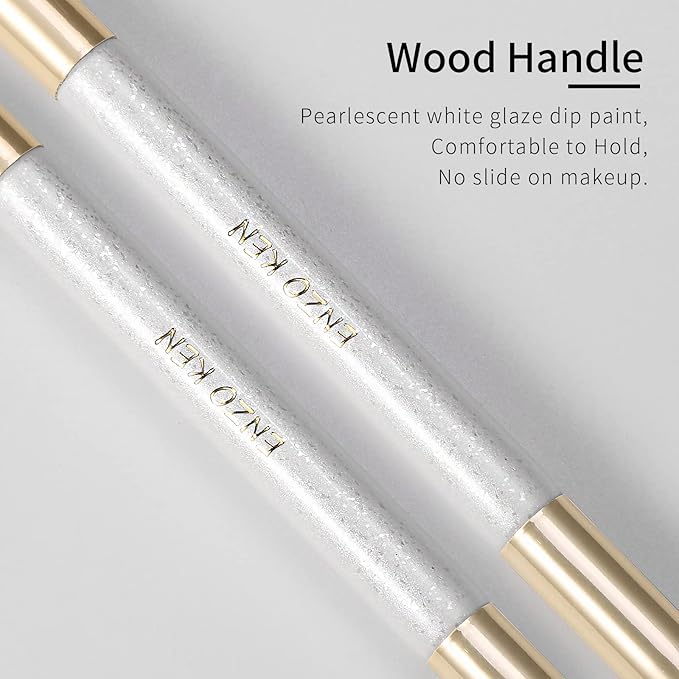 Flat Angled Eyebrow Brush & Fine Angled Eyeliner Brush & Eyelash Brush Set, Fine Angled Brow Brush, Flat Eyebrow Brush, Eyeliner Brush, Winged Eyeliner Brush Angled. (163-3P)