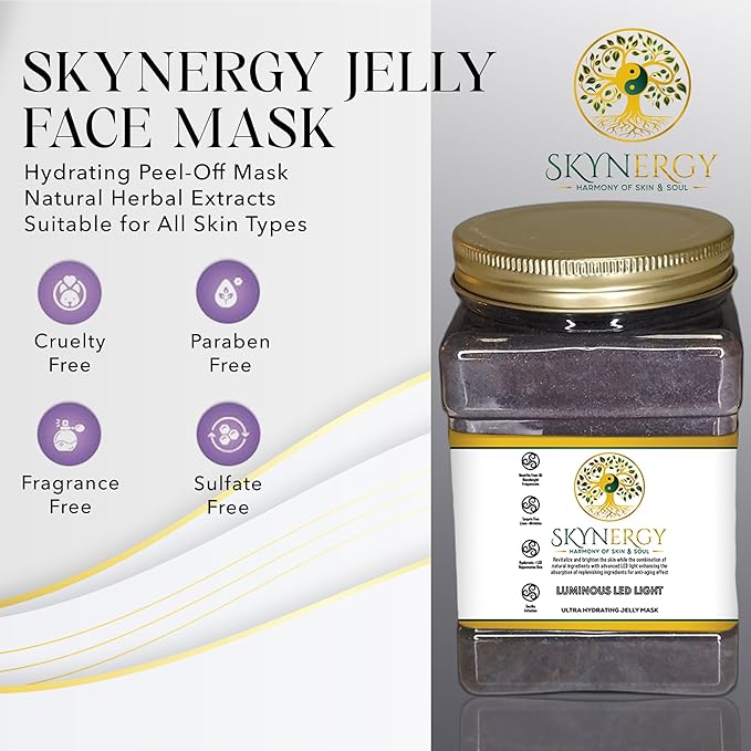 Luminous LED Light Jelly Mask - Professional Grade Hydro Glo Jelly face Masks for Hydration, Radiance, Glow, Suitable for All Skin Types, Vajafacial Jelly Mask | 12 Applications (30 Fl Oz)