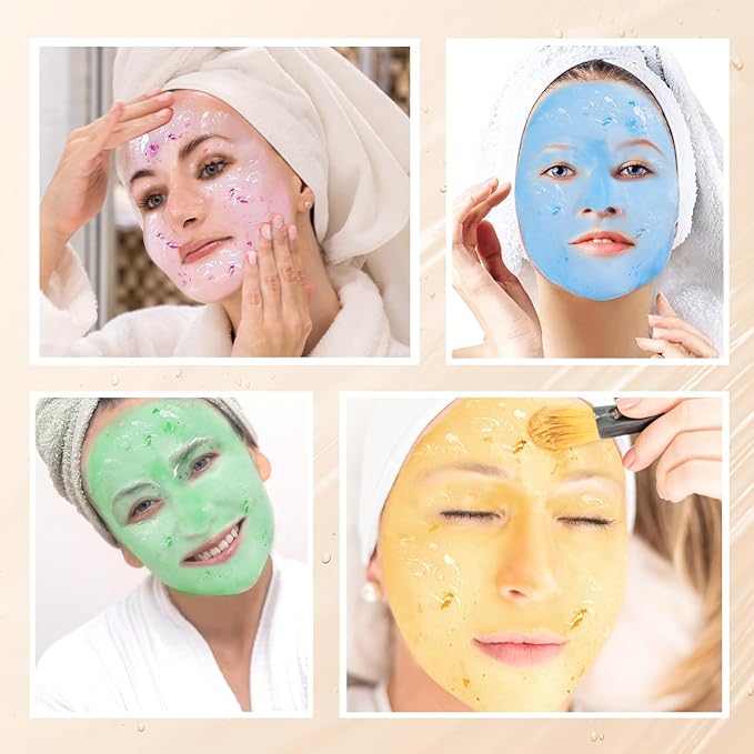 LUCKY CAT Jelly Mask for Facials Professional, Hydrating & Moisturizing Peel-Off Gel Jelly Face Mask Skin Care for Deep Hydration & Glow, Professional Spa Use for All Skin Types 23 Fl Oz (VC)