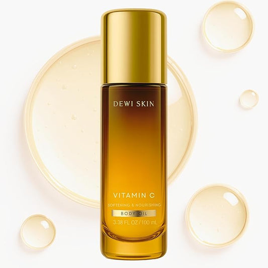 DEWI SKIN™ Nourishing Body Oil – Lightweight Blend of Botanical Oils – Daily Hydration for Soft, Smooth Skin – After Shower Moisturizer For Women and Men