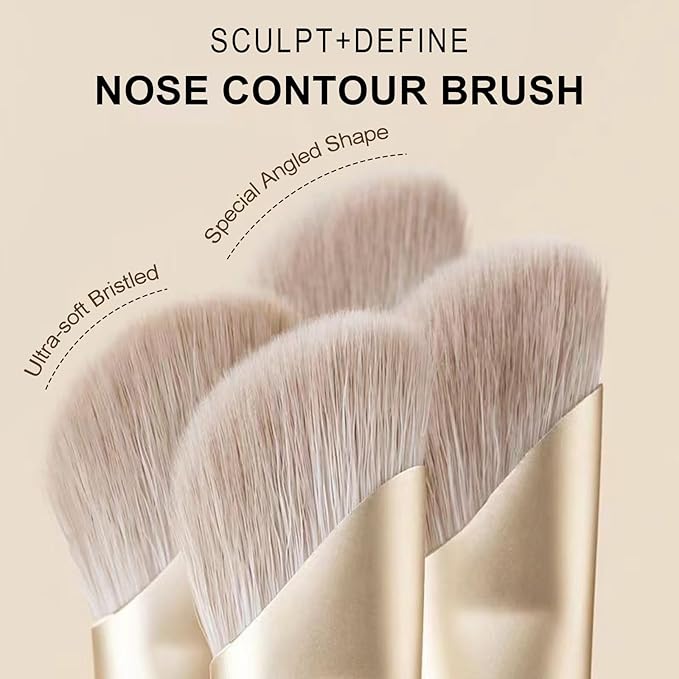 Cool Toned Contour Palette with Mirror, Taupe Grey Contour Powder for Fair Pale Light Cool Toned Skin,Neutralizes Redness, No Orange, Nose Contouring Bronzer Powder with Nose Contour Brush