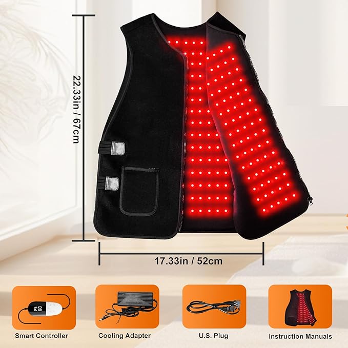Red-Light-Therapy-for-Body,2026 Upgraded Medical-Grade Red Light Therapy 4 Modes for Body Pain Relief,315Dual Wave Near Infrared Light (660nm & 850nm) LEDs(Black26.77"x19.68")