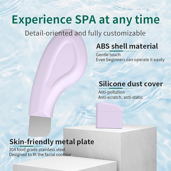 Vangines Silicone Nose Blackhead Remover/Face Spatula for Deep Cleaning Black Head Removal.Mild and Safe Skin Scrubber for Remove Facial and Nose Ehead (Purple)