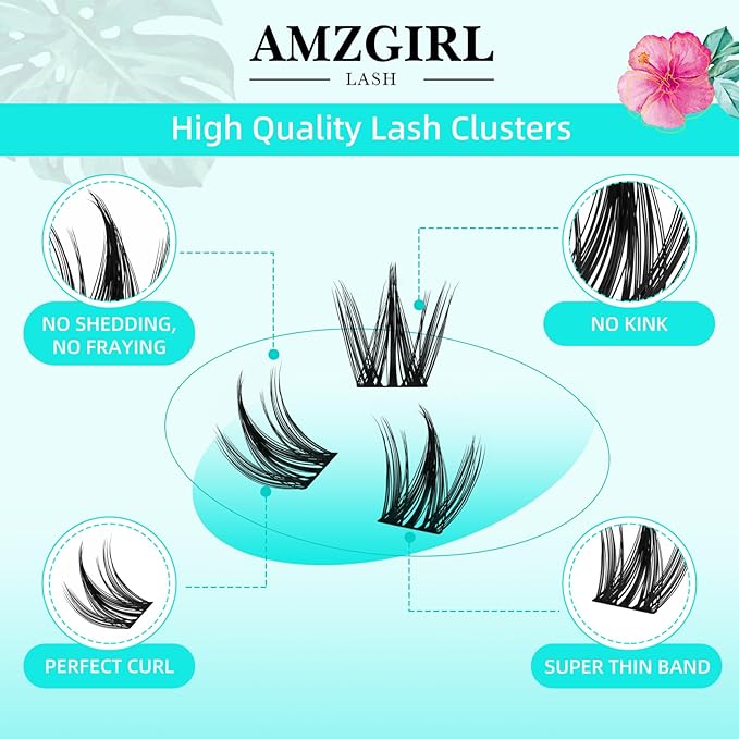 Lash Clusters Manga 140Pcs Eyelash Cluster Wet Look Ultra-Thin Lash Band Eyelashes Extensions Spiky Anime Wide Span Lashes(Puppy,D-14mm)