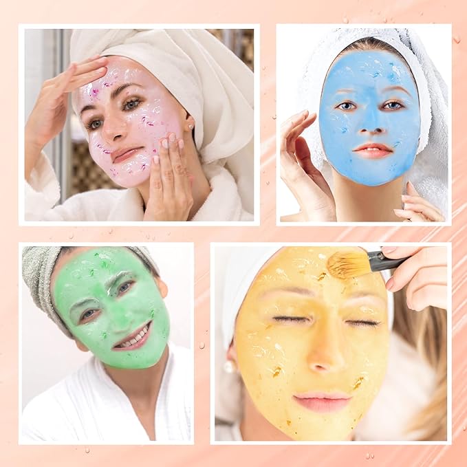 LUCKY CAT Jelly Mask for Facials Professional, Hydrating & Moisturizing Peel-Off Gel Jelly Face Mask Skin Care for Deep Hydration & Glow, Professional Spa Use for All Skin Types 23 Fl Oz (Turmeric)