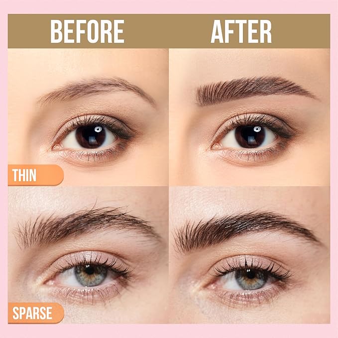 iMethod Curved Eyebrow Pen and Eyebrow Gel - Eyebrow Pencils for Women with Natural Hair Like Strokes, Brow Gel Clear for Soft Full Brows, Waterproof, All-Day Defined, Black Brown