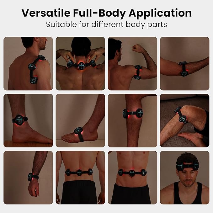 Red Light Therapy Module, PRUNGO RLT300, 650nm Red Light and 850nm Infrared Polarized Light Device to Relieves The Pain for Wrists, Ankles, Knees and Other Joints